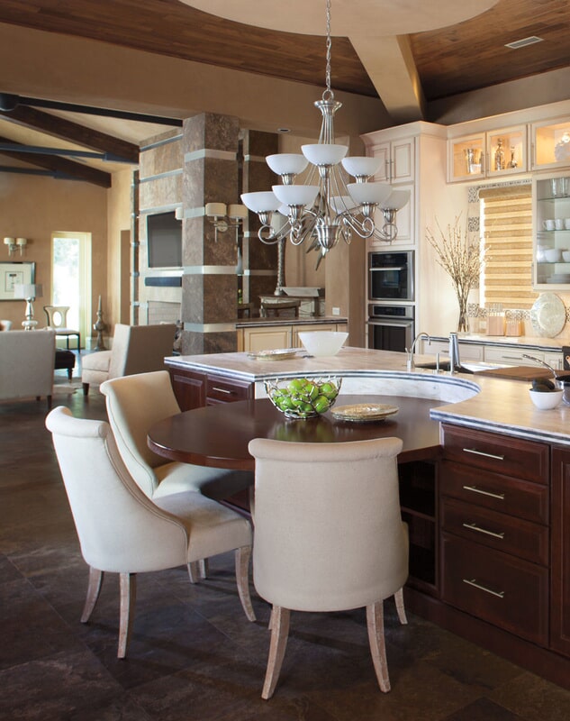 Built-in kitchen table in St. Augustine, FL from Cabinet Factory Outlet